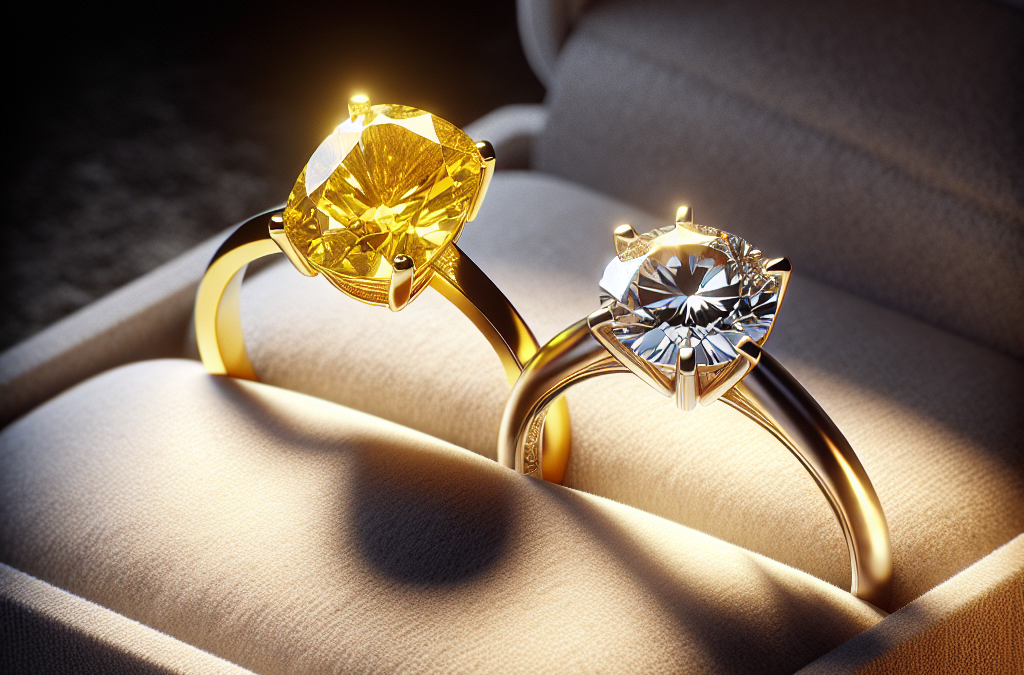 Are yellow diamond engagement rings a good alternative to white diamonds?