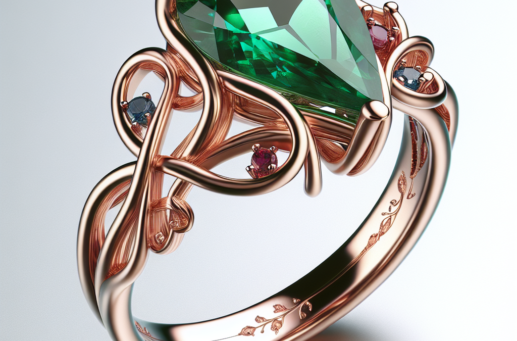 What are design ideas for an engagement ring with no diamond?