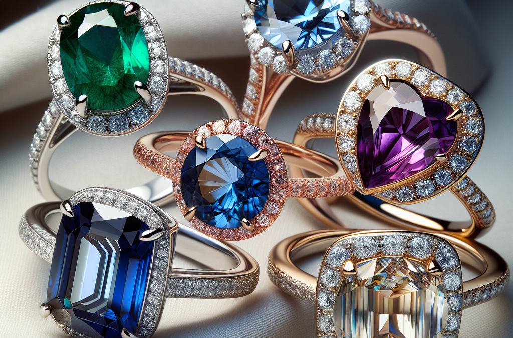 What are some alternatives to diamond engagement rings?