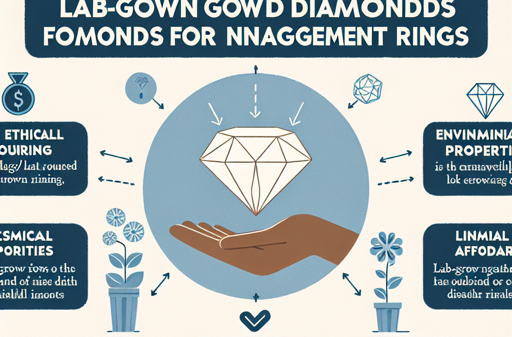 What are the benefits of choosing lab-grown diamonds for engagement rings?