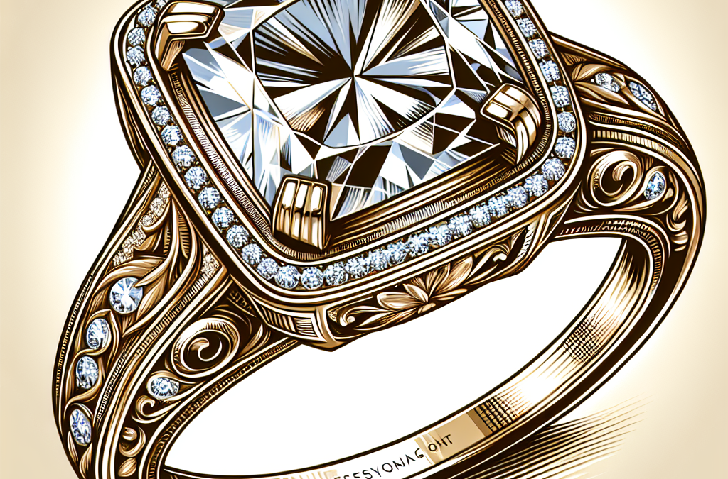 What design details are seen in square diamond engagement rings?