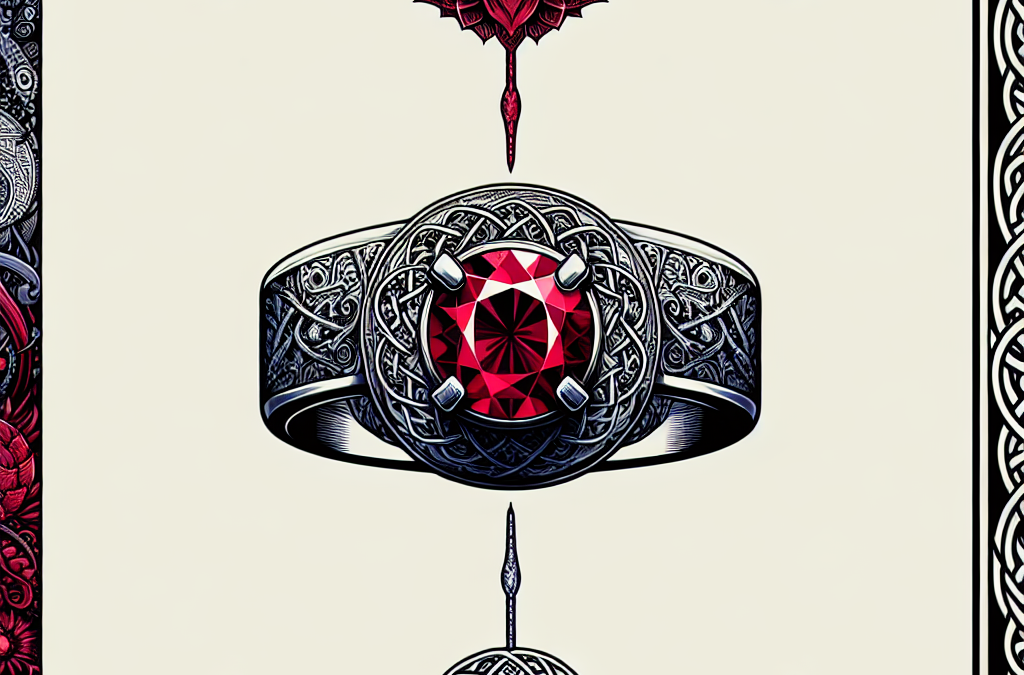 What does a ruby engagement ring symbolize in different cultures?