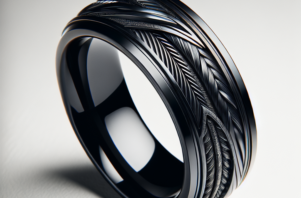What makes a men’s black wedding band unique?