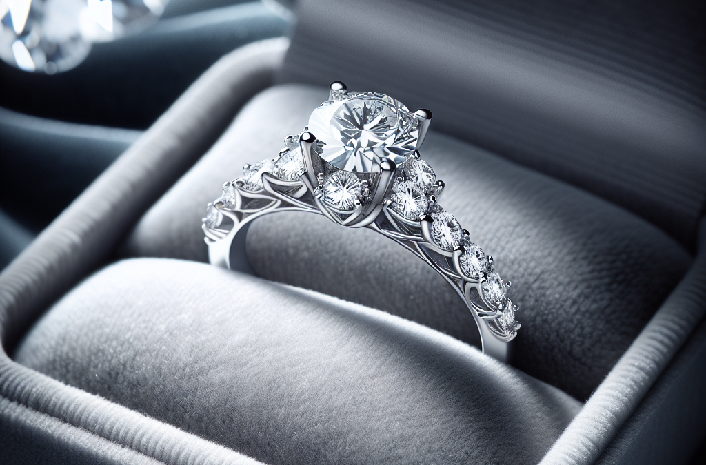 What makes a platinum diamond engagement ring design elegant?