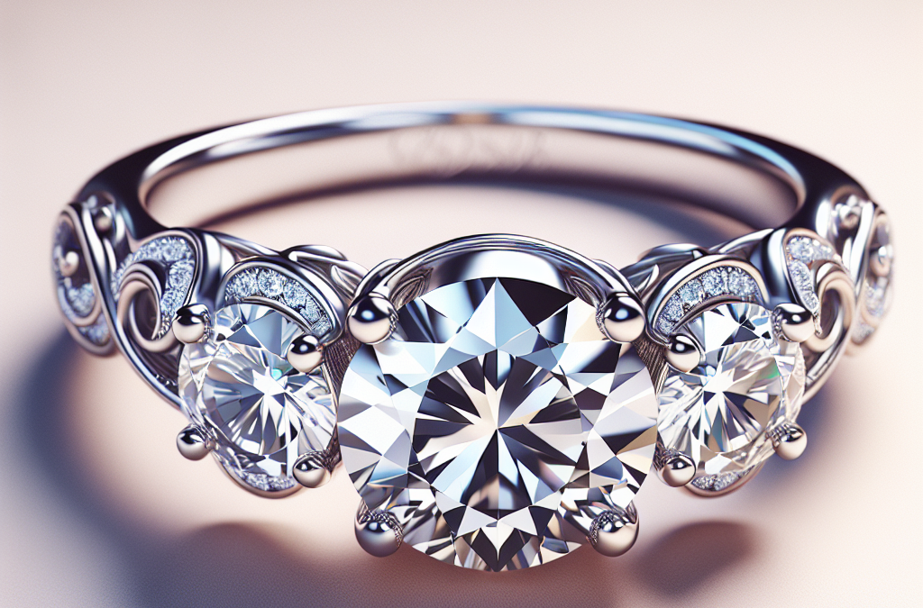 What makes a three diamond engagement ring design special?