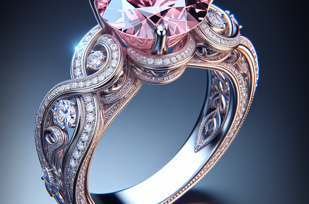 What makes an engagement pink diamond ring design special?