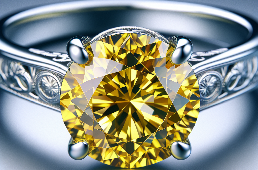 What makes yellow diamond engagement rings stand out?