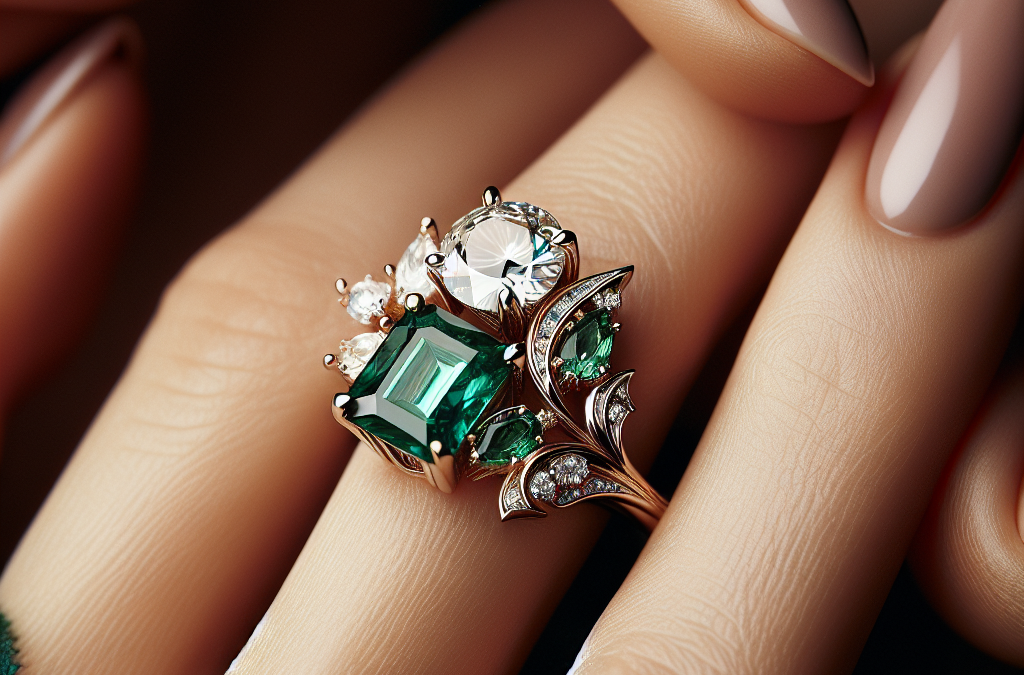 What should you know about combining emeralds with diamonds in engagement rings?