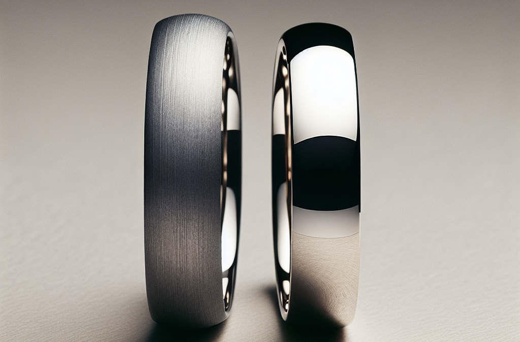 What’s the difference between matte and polished wedding bands?