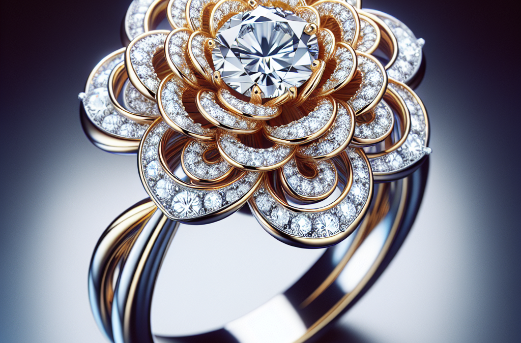 Why are flower diamond engagement rings a unique option?