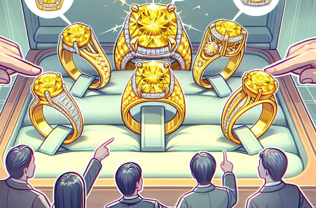 Why are yellow diamond rings gaining popularity?