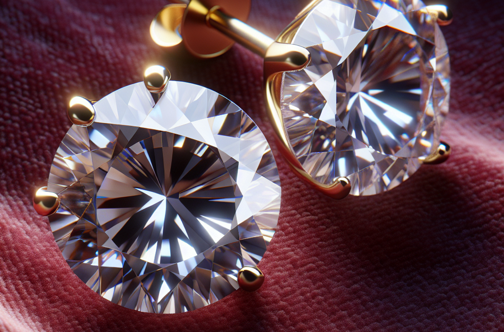 What are 2 ct diamond stud earrings?