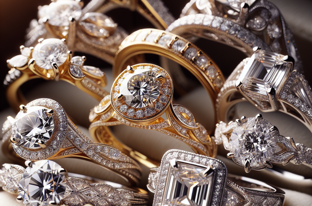 What are created diamond engagement rings?