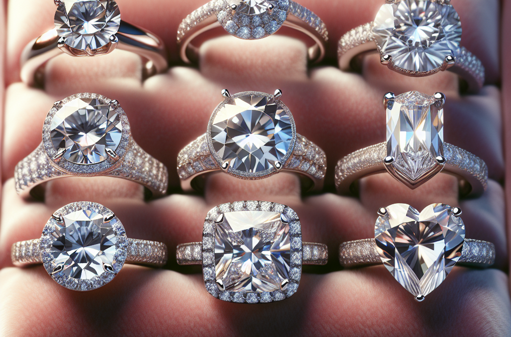 What are cubic zirconia and diamond engagement rings?