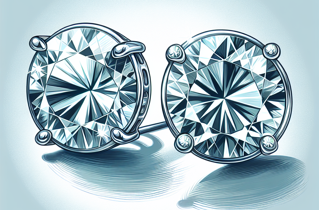 What are diamond and white gold earrings?