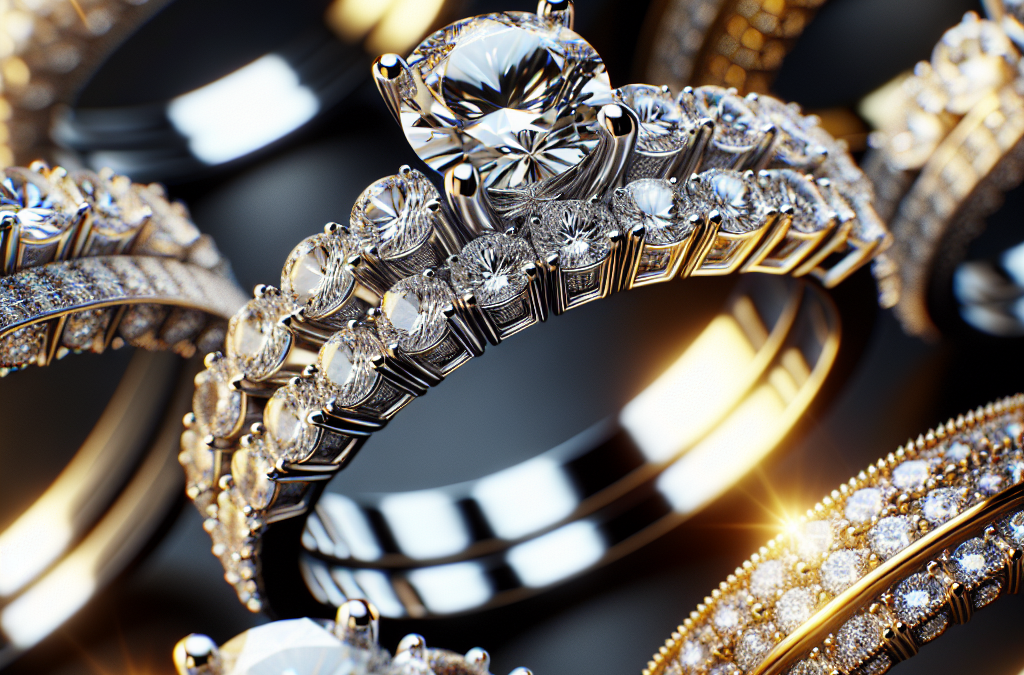 What are engagement rings with diamonds all around?