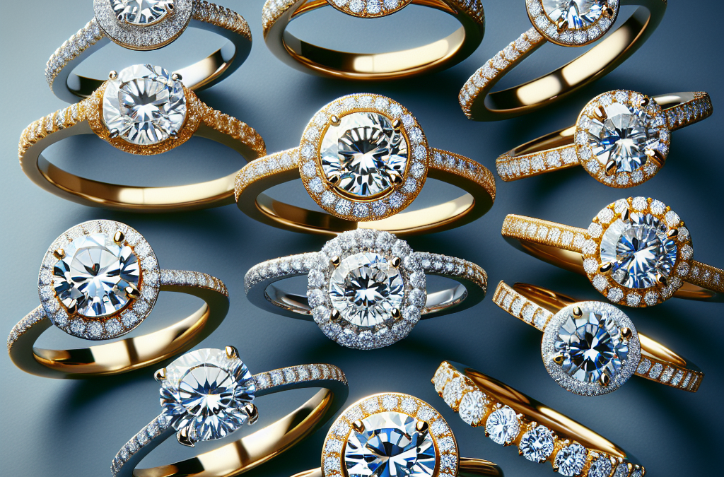 What are the best settings for round diamond engagement rings?