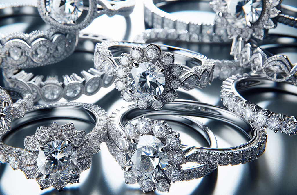 What are white gold diamond engagement rings?