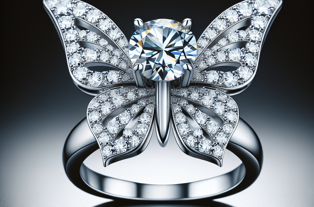 What is a butterfly diamond engagement ring?
