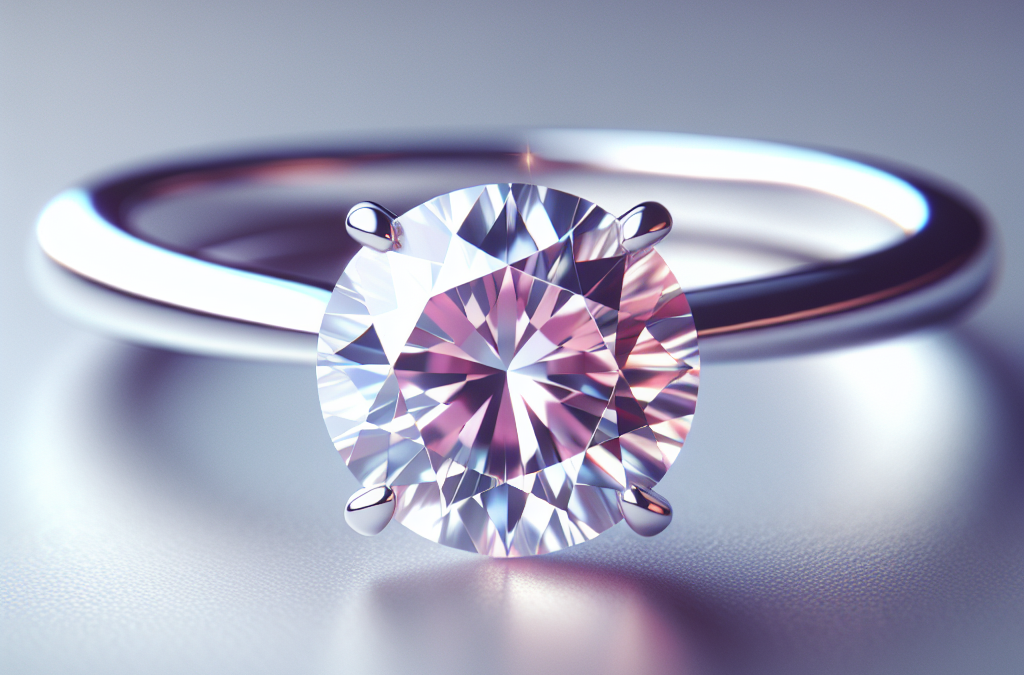 What is a light pink diamond engagement ring?