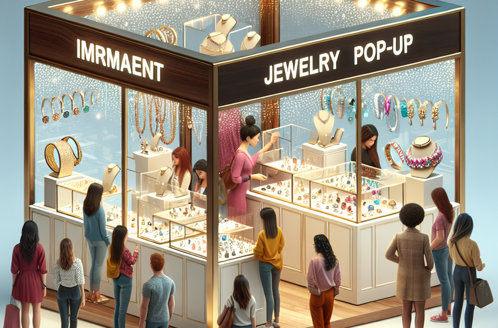 What is a permanent jewelry pop-up setup?