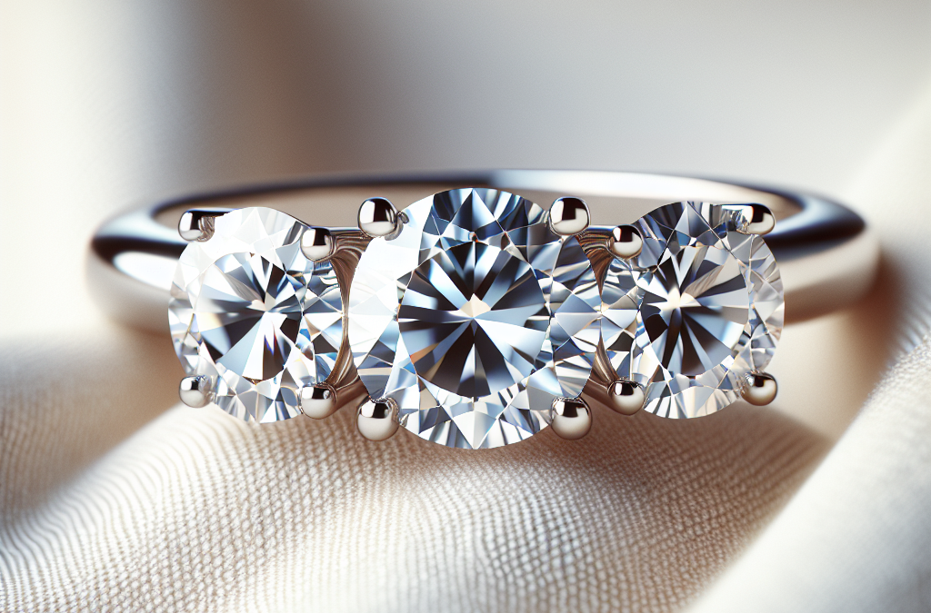 What is a three stone diamond engagement ring?