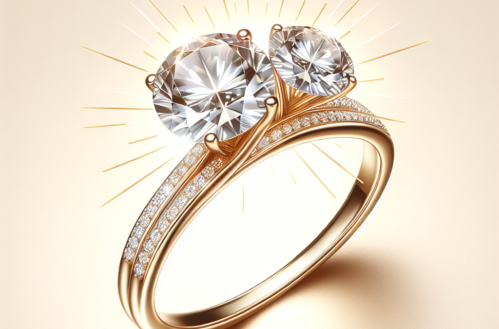 What is a two diamond engagement ring?