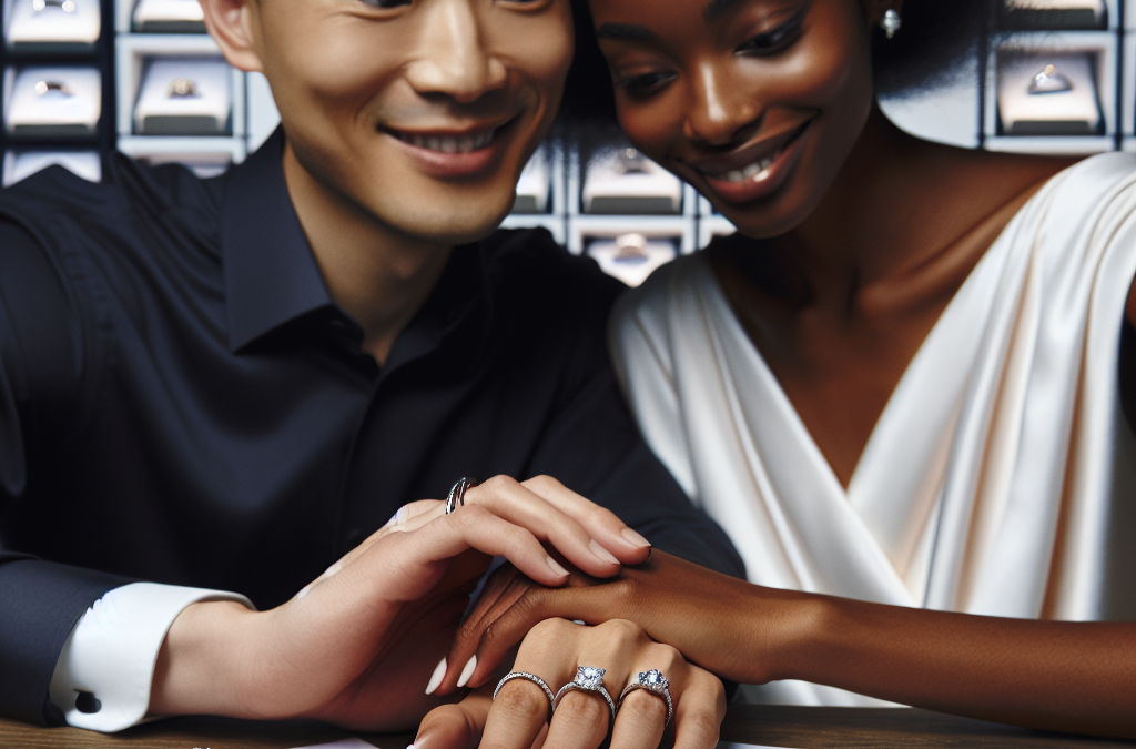 Can couples design matching custom diamond rings together?