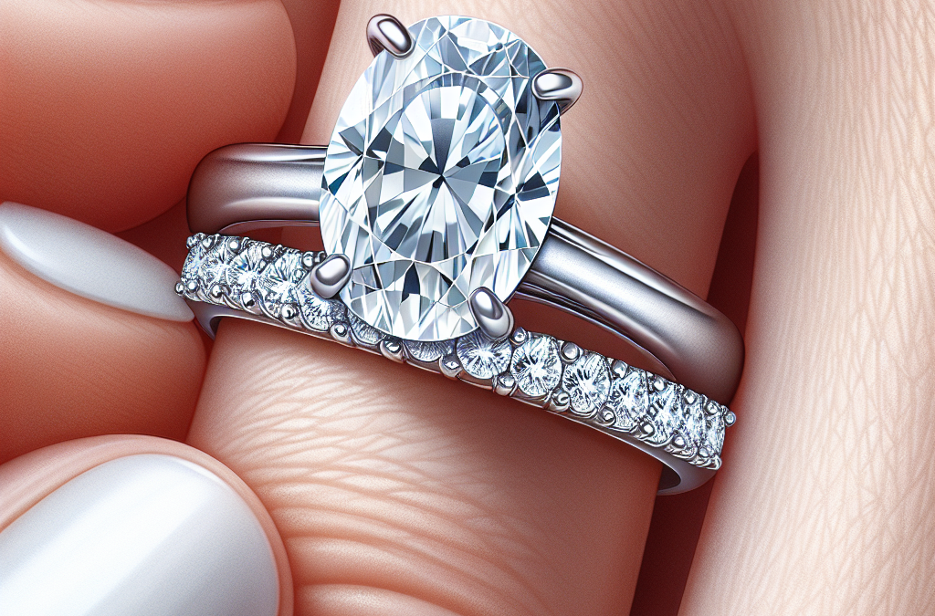 Do diamond bands fit flush with oval engagement rings?