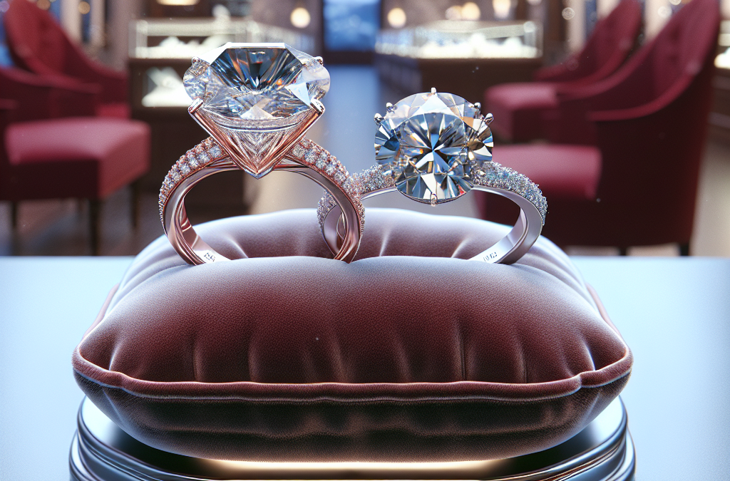 Do lab grown diamond engagement rings look the same as mined ones?