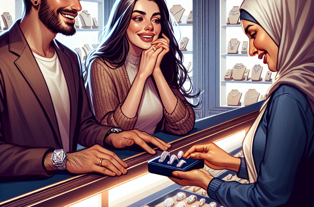 How do couples choose matching engagement rings and wedding bands?