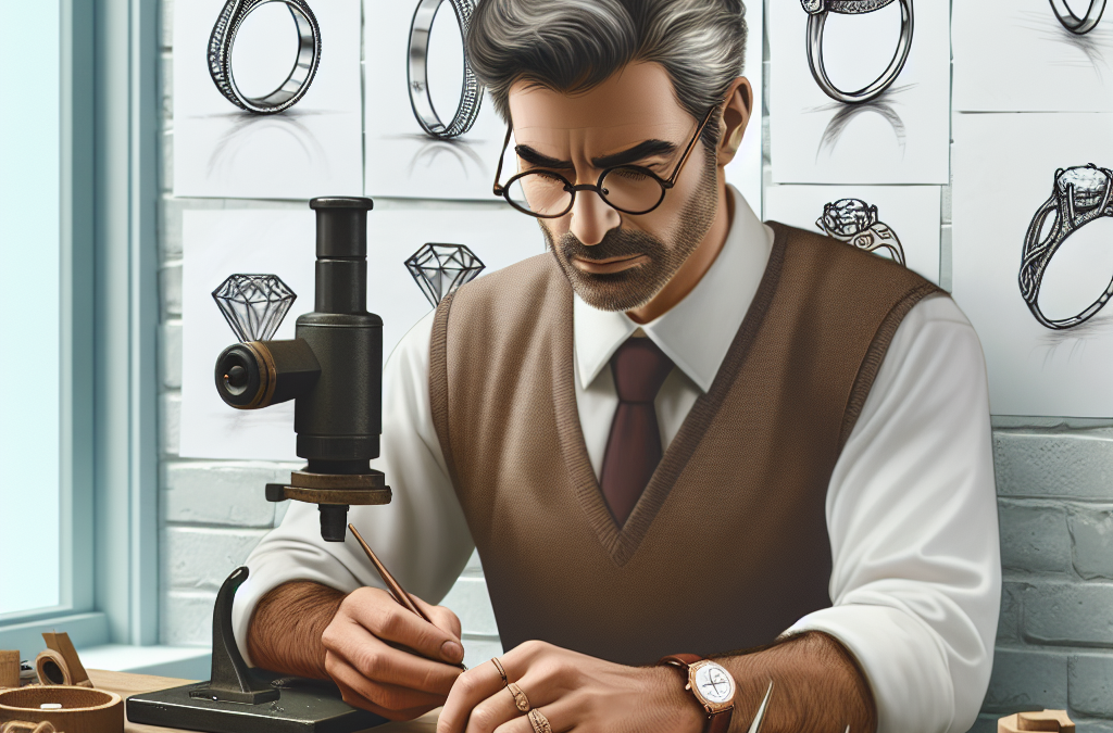 How do jewelers help design one-of-a-kind diamond rings?