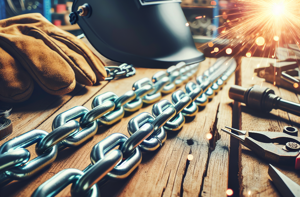 What size chains work best with welding kits?
