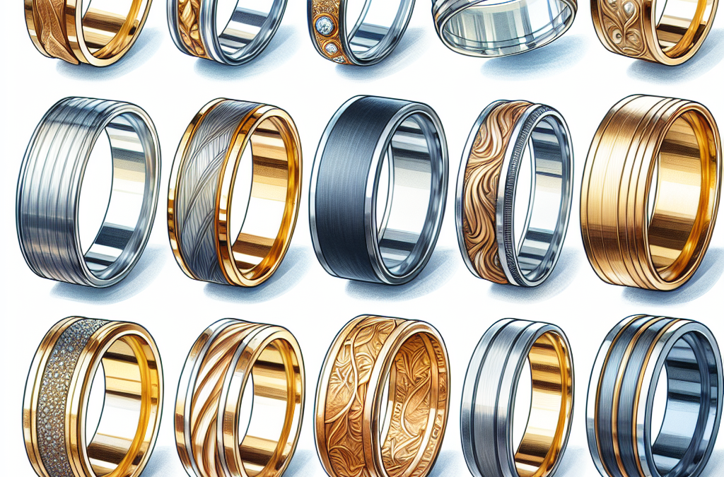 What styles are common for men’s wedding bands?