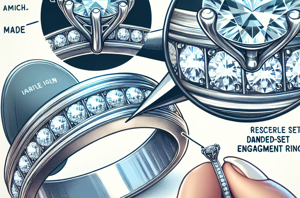 Why are channel-set diamond bands paired with engagement rings?