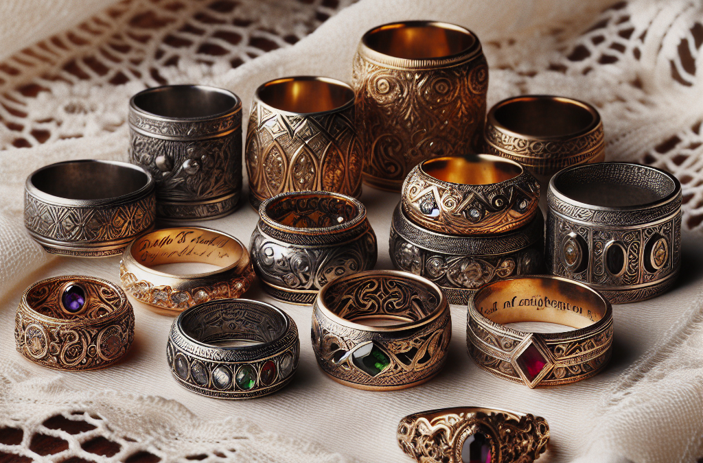 Why are vintage-style wedding bands unique?