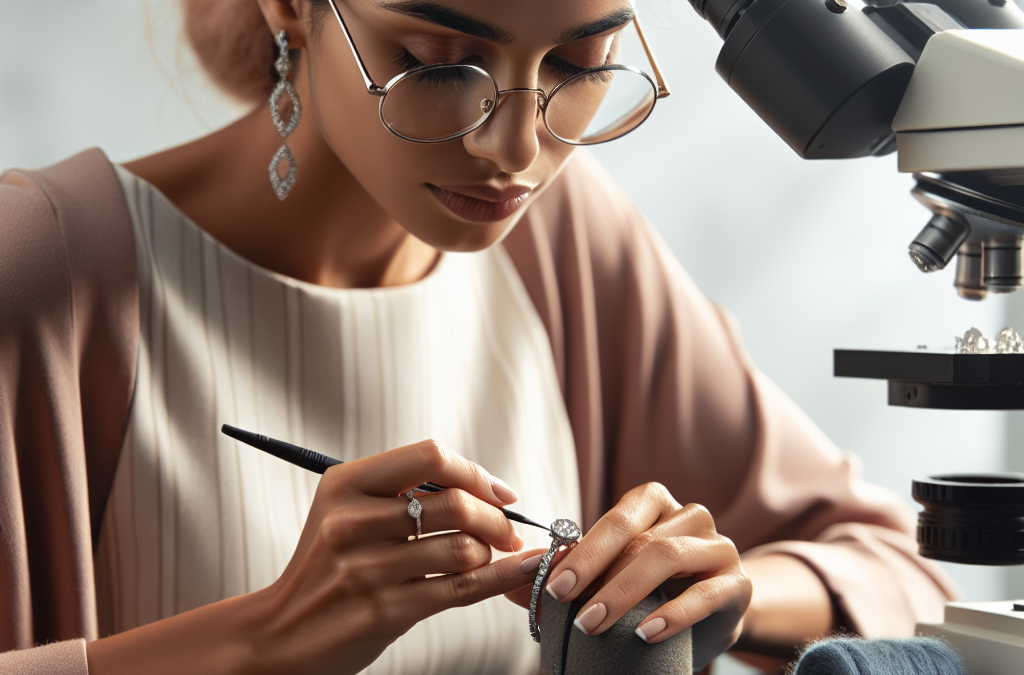 How do jewelers align pavé diamonds for uniform sparkle on rings?