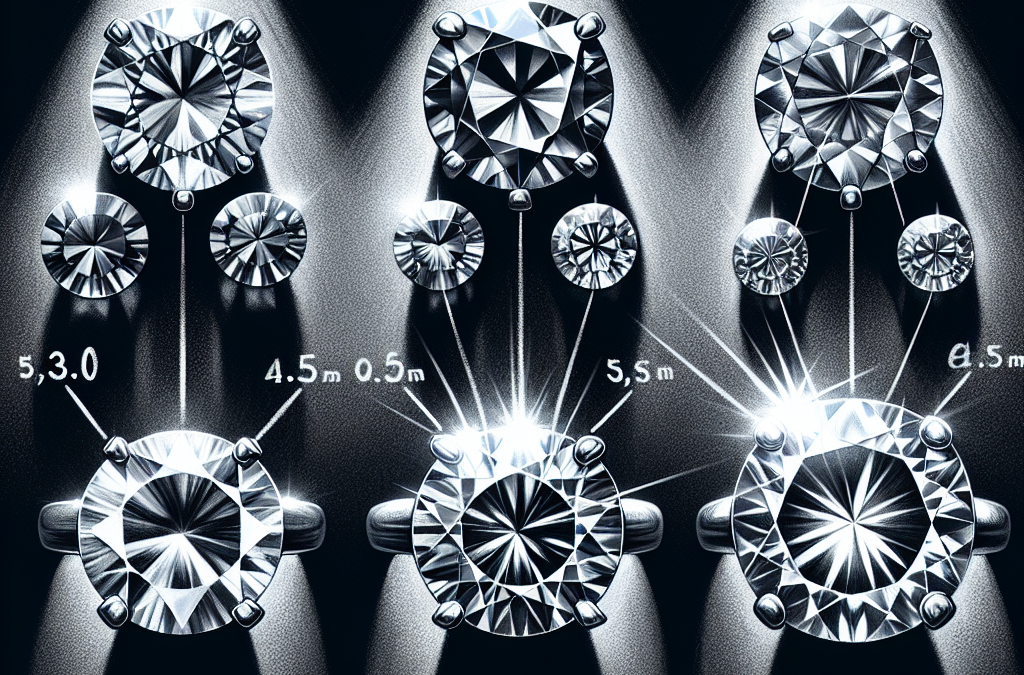 How does facet arrangement affect brilliance in round engagement rings?