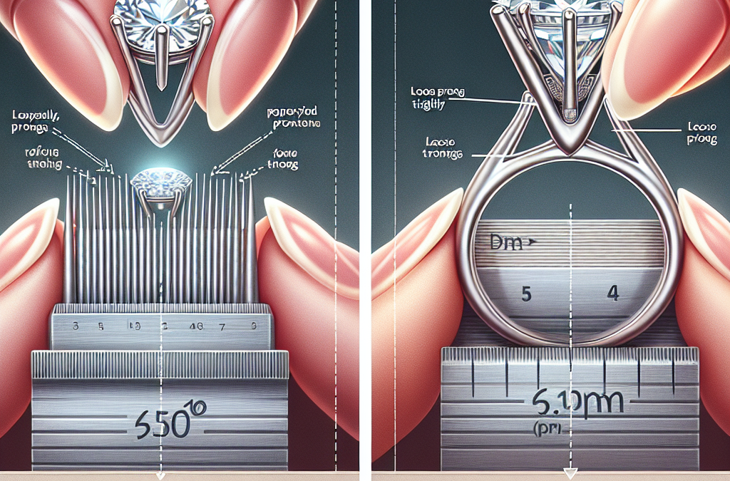 How does prong tension impact diamond security in engagement and wedding rings?