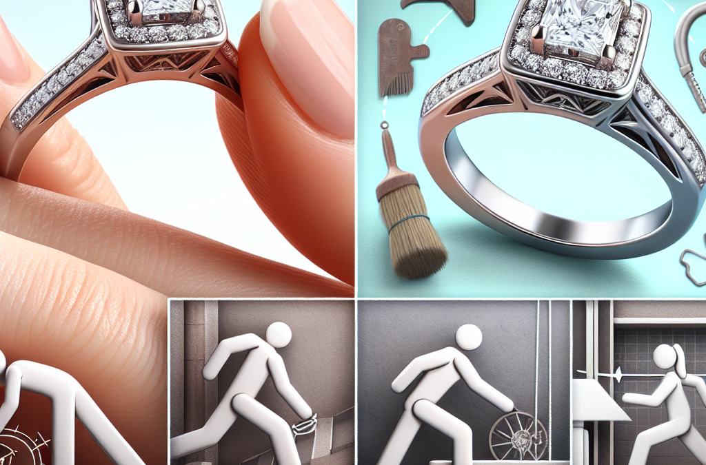 What are the mechanical benefits of low-profile engagement ring settings?