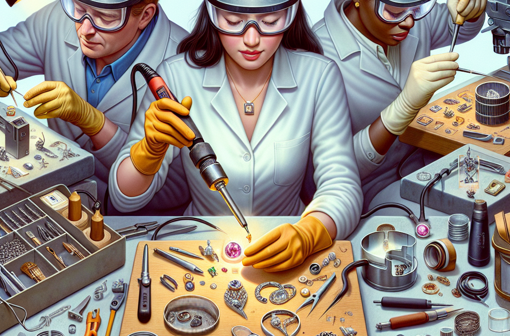 What micro-soldering methods preserve gemstone integrity during repair work?